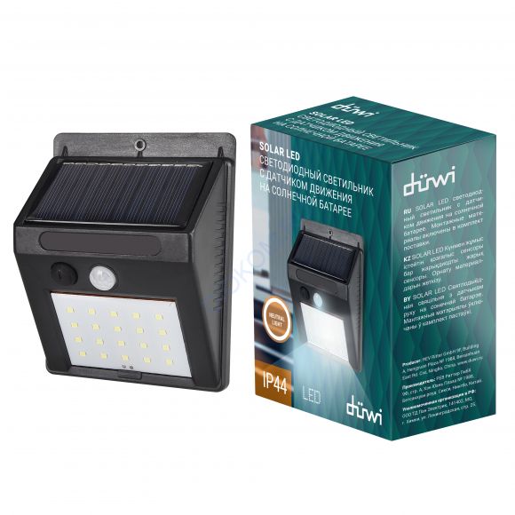 Светильник Solar LED, IP44, 200мАч, 3хАA 24298 7 Duwi (Д02309ЕК) - old (в архиве)